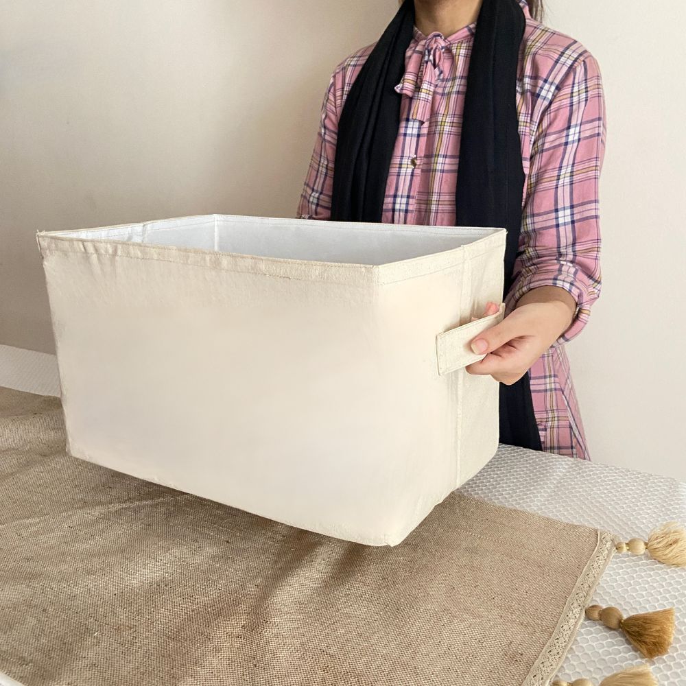 ৪টি বড় সাইজের ফোল্ডেবল স্টোরেজ বাস্কেট - Image 3