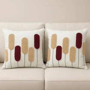 ২টি কুশন কভার - ১৪x১৪ ইঞ্চি