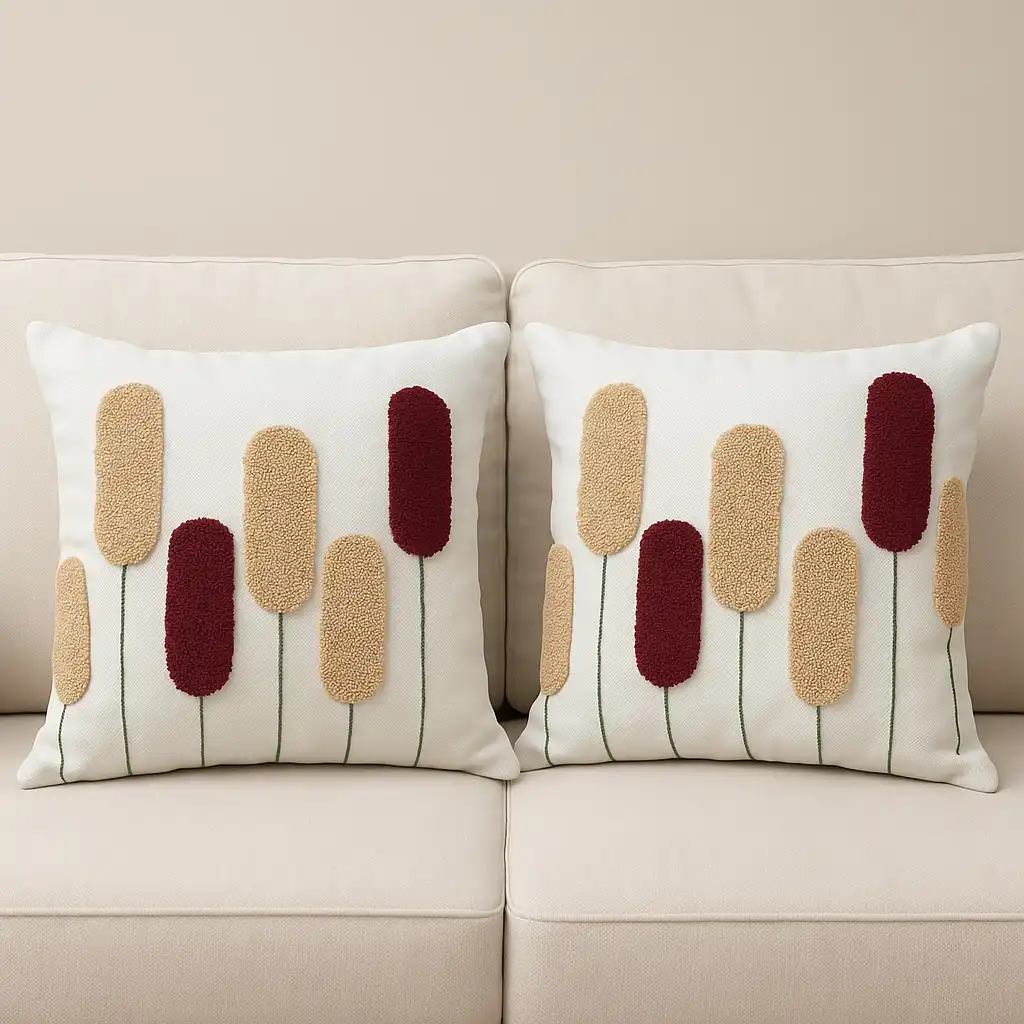 ২টি কুশন কভার - ১৪x১৪ ইঞ্চি