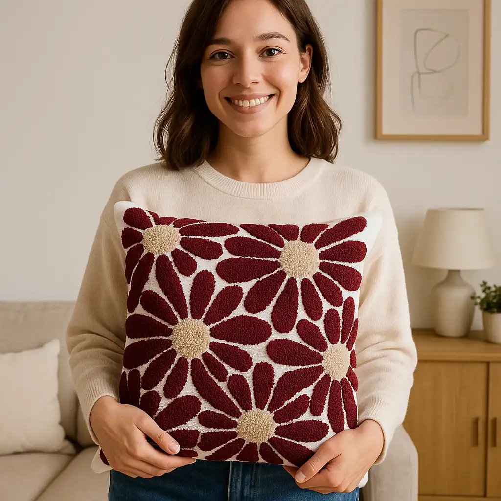 ২টি কুশন কভার - ১৪x১৪ ইঞ্চি - Image 2