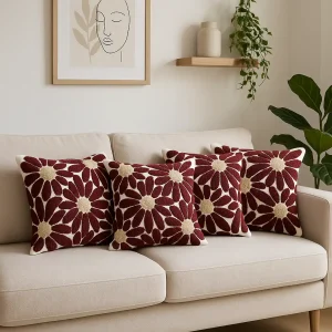 ৪টি কুশন কভার - ১৪x১৪ ইঞ্চি