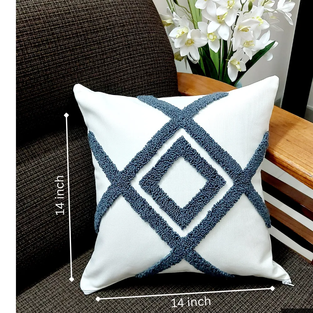 ২টি কুশন কভার - ১৪x১৪ ইঞ্চি - Image 2