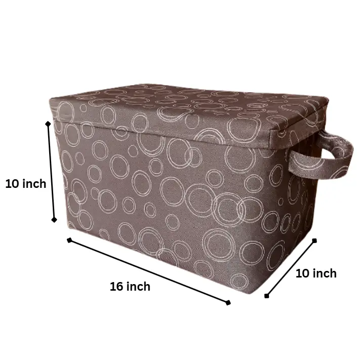 ২টি বড় সাইজের ঢাকনাসহ প্রিন্টেড বাস্কেট - Image 4