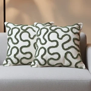 ২টি কুশন কভার - ১৪x১৪ ইঞ্চি