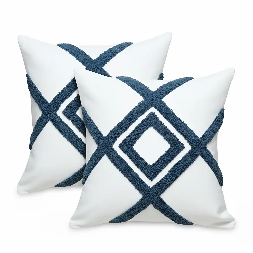 ২টি কুশন কভার - ১৪x১৪ ইঞ্চি