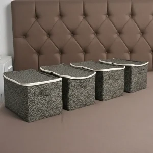 ৪টি বড় সাইজের ঢাকনাসহ প্রিন্টেড বাস্কেট