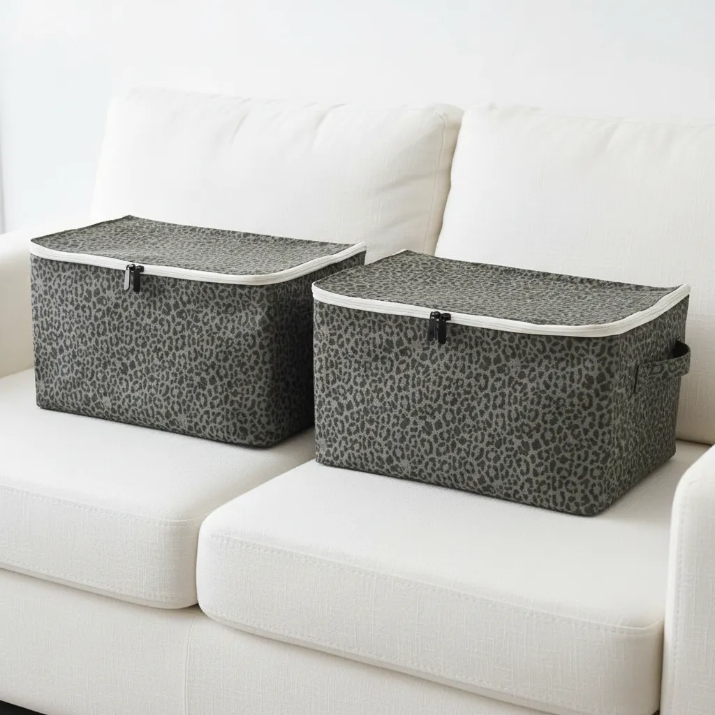 ২টি বড় সাইজের ঢাকনাসহ প্রিন্টেড বাস্কেট