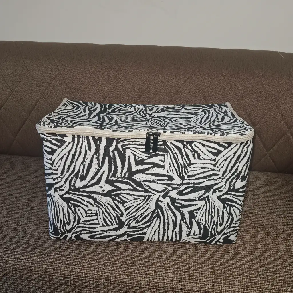 ৩টি বড় সাইজের ঢাকনাসহ প্রিন্টেড বাস্কেট - Image 3