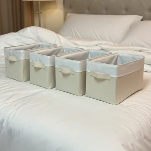 ৪টি বড় সাইজের ফোল্ডেবল স্টোরেজ বাস্কেট