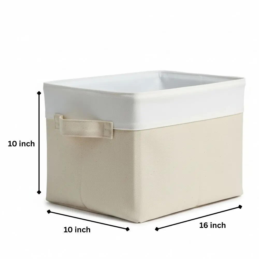 ২টি বড় সাইজের ফোল্ডেবল স্টোরেজ বাস্কেট - Image 3