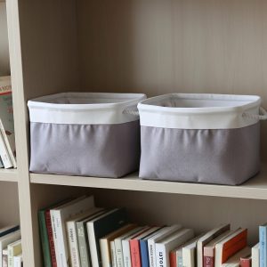 ২টি মাঝারি সাইজের ফোল্ডেবল স্টোরেজ বাস্কেট