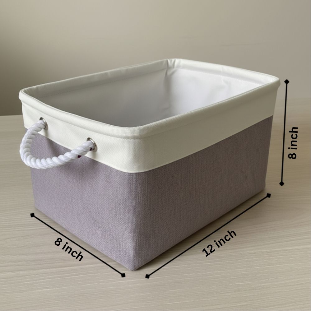 ২টি মাঝারি সাইজের ফোল্ডেবল স্টোরেজ বাস্কেট - Image 3