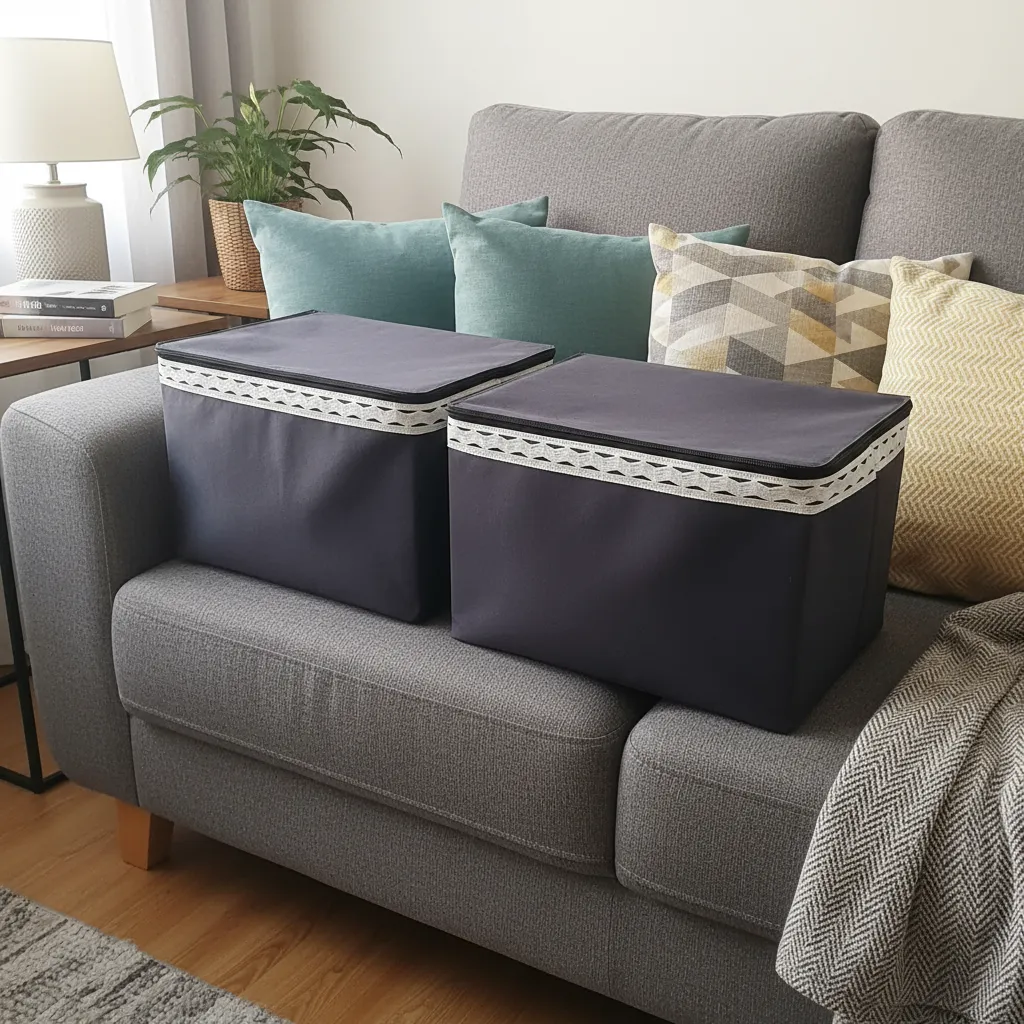 ২টি বড় সাইজের ঢাকনাসহ প্রিন্টেড বাস্কেট