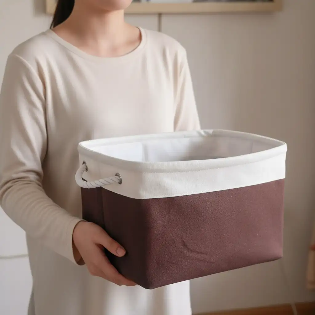 ৩টি মাঝারি সাইজের ফোল্ডেবল স্টোরেজ বাস্কেট - Image 2