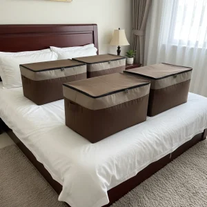 বড় সাইজের ঢাকনাসহ প্রিন্টেড বাস্কেট